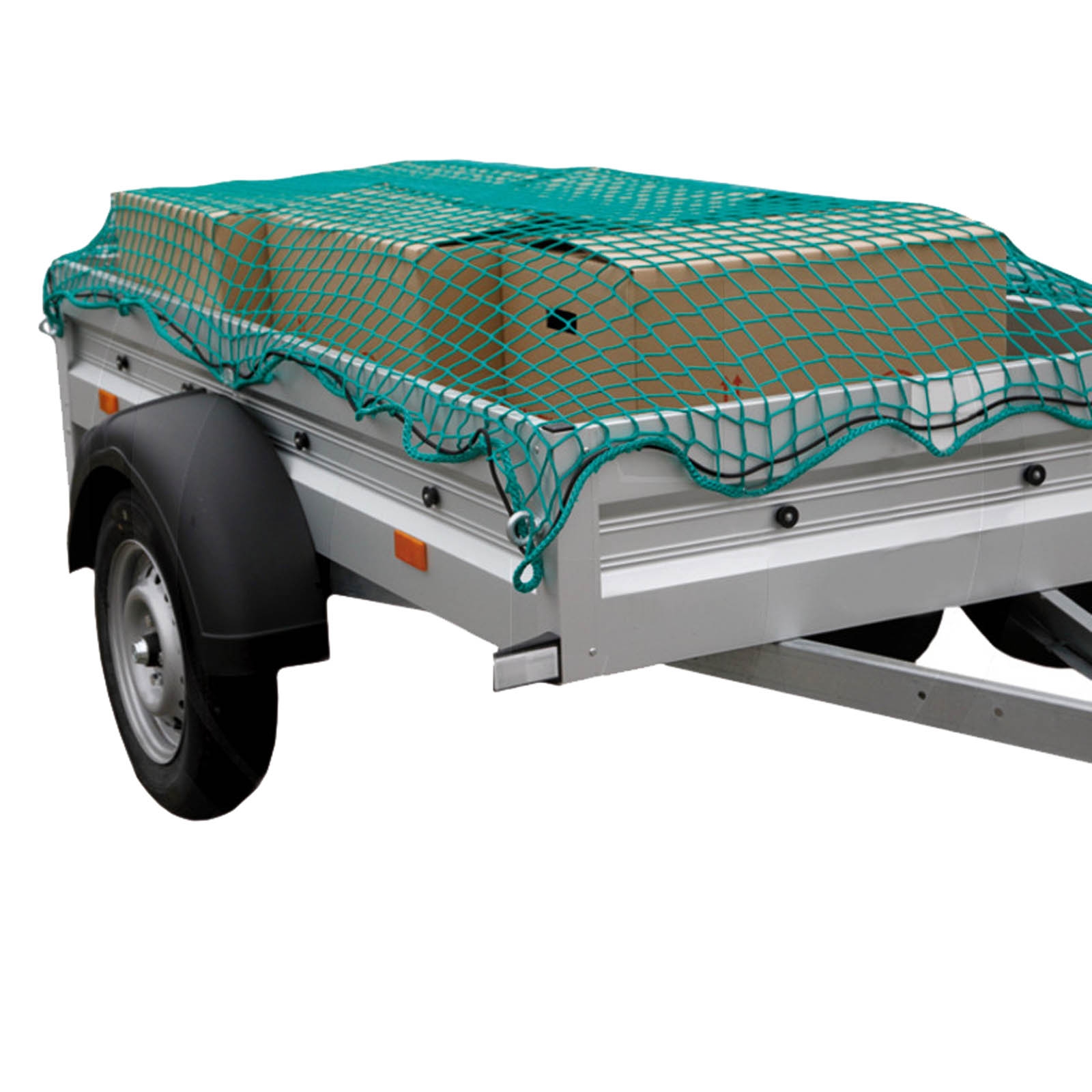 Abdecknetz für PKW Anhänger 45 mm grün 3,0 mm 3,0m x 2,0m Ladungssicherung, Ladungssicherung und Warnmarkierungen, Werkzeug, Landtechnik