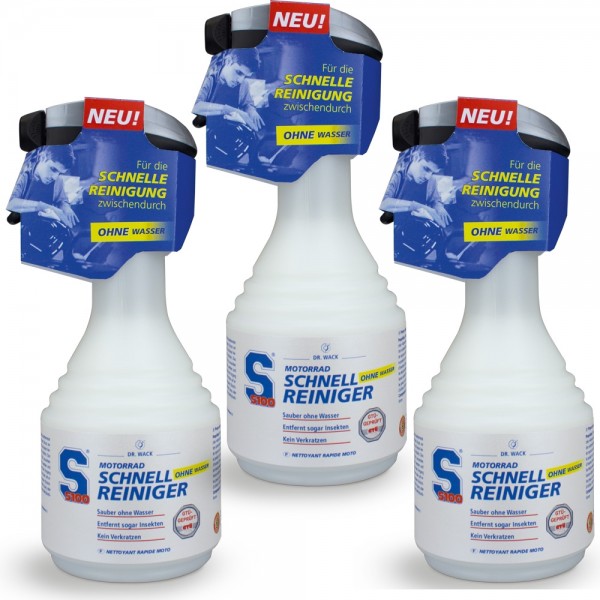 3x S100 Motorrad Schnellreiniger 500ml v #100269