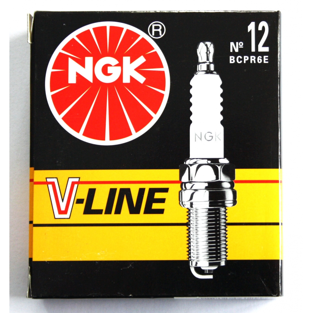 NGK Zündkerze BCPR 6 E V-Line Nr. 12 - BCP6E VLINE 12 - 6129 - 4 Stück ...