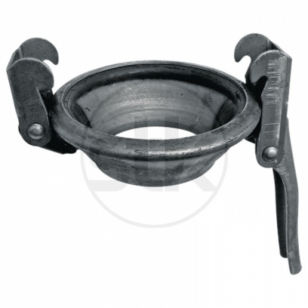 Granit M-Teil schwarz mit O-Ring 6 Zoll #168809