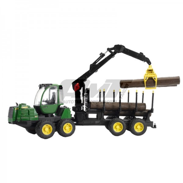 John Deere 1210 E Rueckezug mit Holzgrei #50452