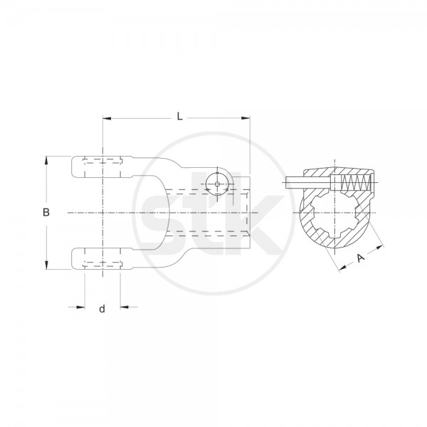 Walterscheid Aufsteckgabel 041049, 10410 #261579