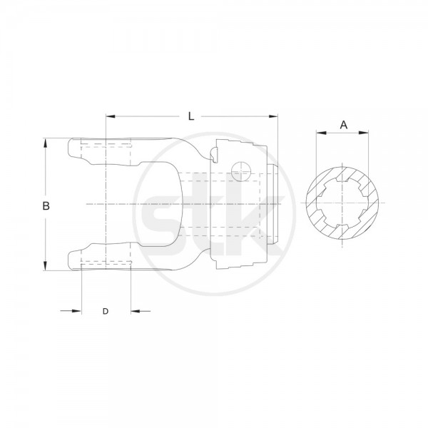 Walterscheid AS-Gabel 133836, 1133836, 3 #261054