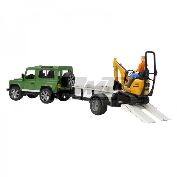 Bruder Land Rover Defender, Einachsanhae #50361