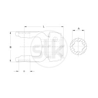 Walterscheid AS-Gabel 2300 ASGE 1 3/8 #261492 Walterscheid AS-Gabel 2300 ASGE 1 3/8 #261492
