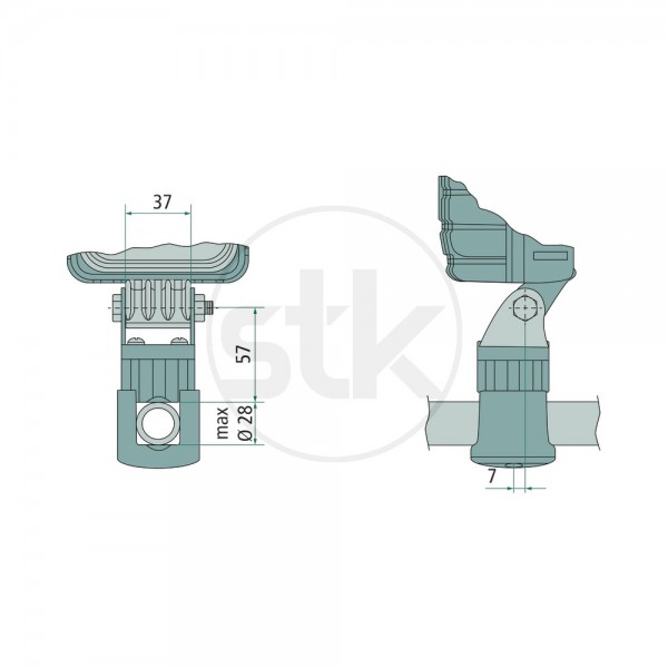 GRANIT Halter fuer Arbeitsscheinwerfer 8 #239954