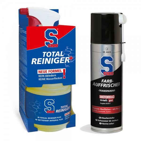 S100 Motorrad Total Reiniger Set 750ml + #111773