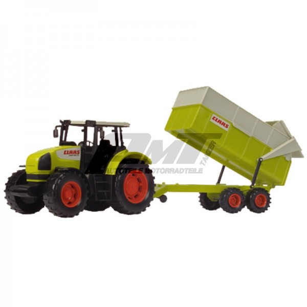 Dickie Toys 203739000 Traktor mit Kipper 57 cm CLAAS Ares Set 