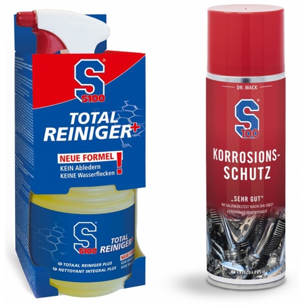 S100 Motorrad Total Reiniger Set 750ml + #227276