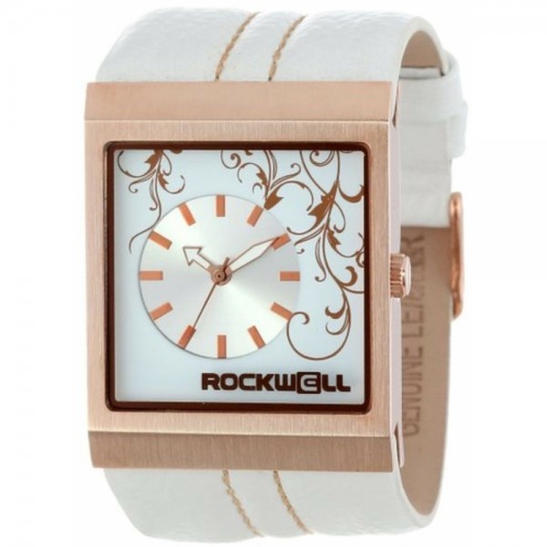 Rockwell VW MC113 Uhr white Leder/Gold M #244436