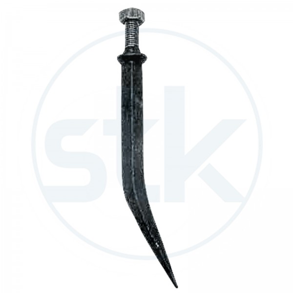 Granit Eggenzinken M16x45 gebogen #162238