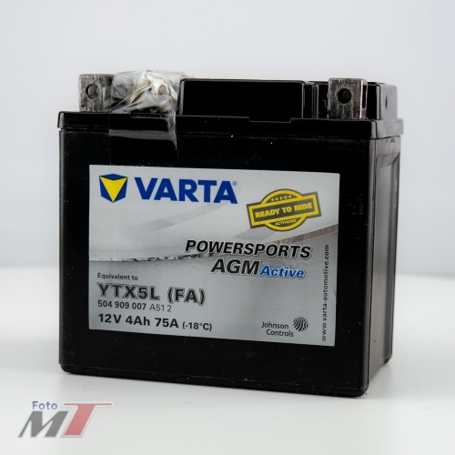 Varta Batterie YTX5L (FA) 12V 6Ah 75A Po #96306
