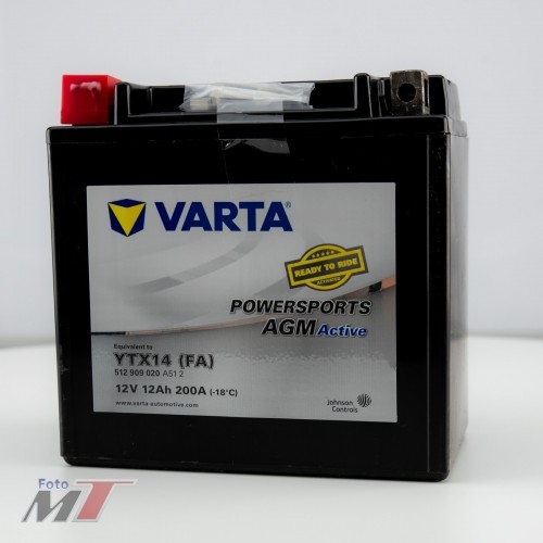Varta Batterie YTX14 (FA) 12V 12Ah 200A #96312