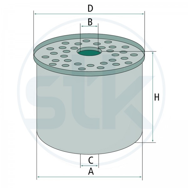 Kraftstofffilter passend fuer P 917 x &  #108906