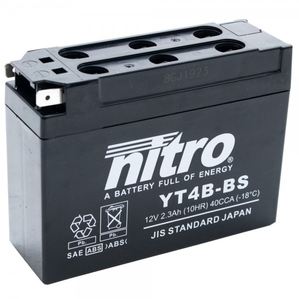 Nitro Motorradbatterie YT4B-BS 3 AH 12V #110159