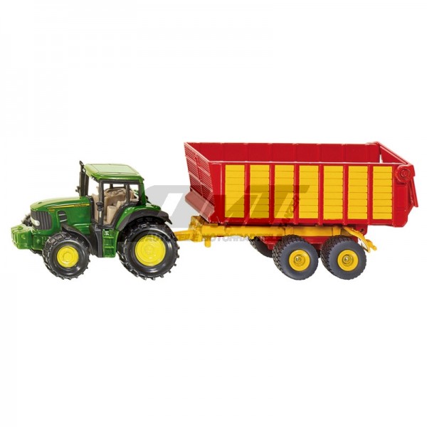 Siku 1650 - John Deere mit Silagewagen #50256