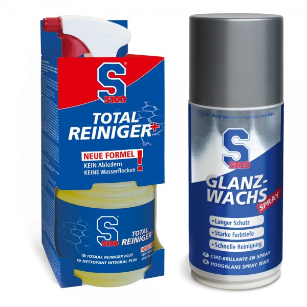 S100 Motorrad Total Reiniger Set 750ml + #111766