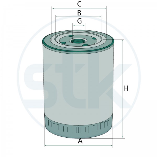 Motoroelfilter passend fuer W 940/1 &amp #109376