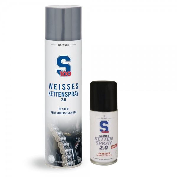 S100 weisses Kettenspray 400 ml + 100 ml #504516
