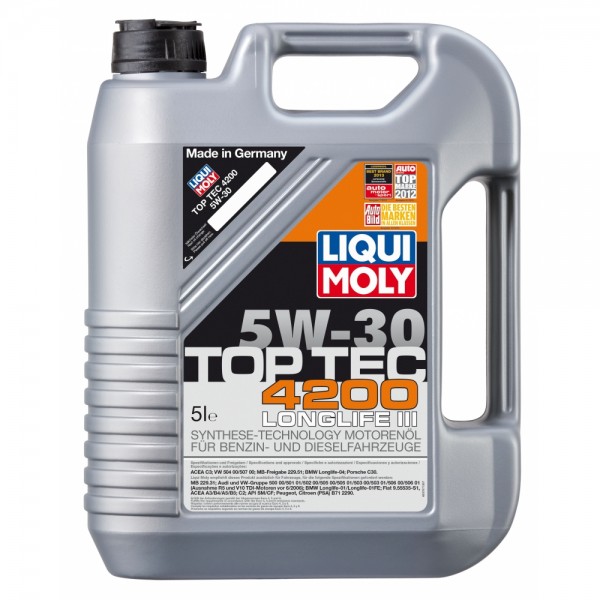 Liqui Moly 3707 Top Tec 4200 5 W-30 Auto Motorenöle 5l