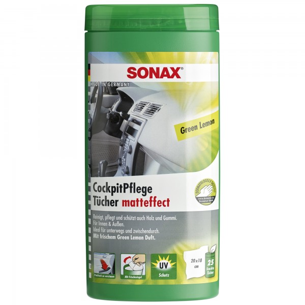 SONAX 04128000  CockpitPflegeTuecher Mat #18099