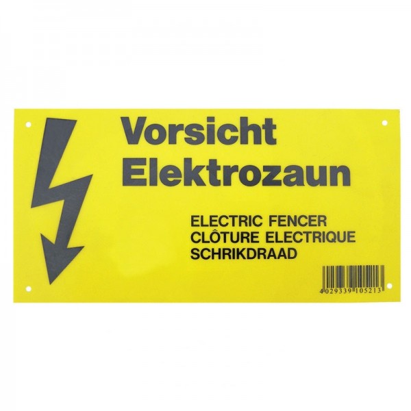 Warnschild fuer Weidezaeune Elektrozaeun #81556